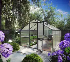 Kreative Gartentechnik kasvihuone Orchidee IV 12,74 m2 antrasiitinharmaa - 3