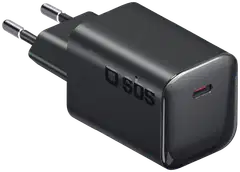 SBS GaN mini -seinälaturi 45W USB‑C, musta - 1