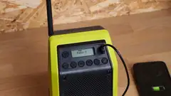 Ryobi bluetooth-kaiutin DAB/DAB+ RRDAB18-0 - 9