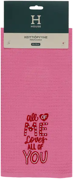House keittiöpyyhe All of me pinkki - 2