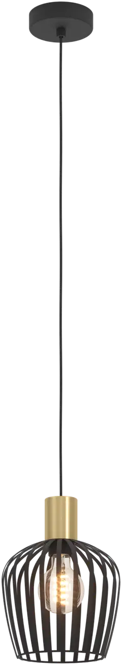 EGLO riippuvalaisin Empoli E27 messinki/musta - 2