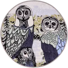 Vallila matto Huhuu  Ø 80 cm bluegreen - 1