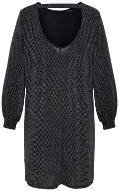 ONLY CARMAKOMA naisten hopeakimalteinen glittermekko Carcarol - BLACK - 2