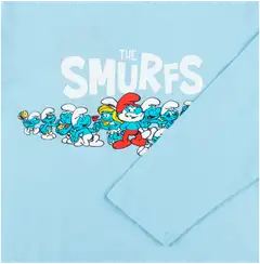 Smurffit lasten pitkähihainen trikoopaita - sininen (v.sin.) - 3