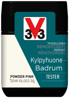 V33 remontointimaali Kylpyhuone terster 75 ml Powder pink - 1