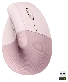 Logitech Ergonominen hiiri Lift Vertical  - ruusu - 1