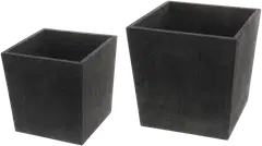 4Living Termoruukku Cubic musta 2 kpl setti - 1