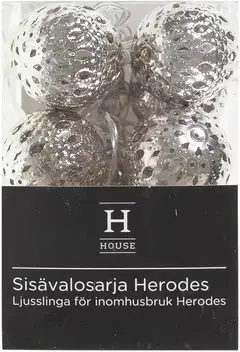 House sisävalosarja Herodes hopeanvärinen - 3