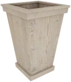 Miljöörakennus kartioruukku vaalean harmaa 60 cm - 1