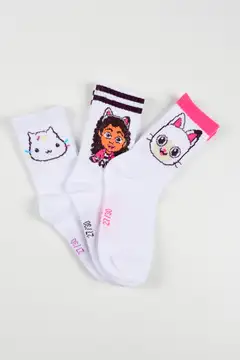 Lasten Gabbys Dollhouse sukka 3pr, laadukas kangas - pack2 - 2