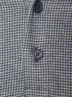 London Fog miesten pitkähihainen jacquard jersey -pikeepaita 194L292607 - Navy Blazer - 5