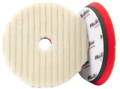 Maxshine 2061080R Premium-villakiillotuslaikka 3" – valkoinen/violetti, 2400GSM lampaanvillaa, vaahtotausta, poistaa tehokkaasti naarmut, pyörteet ja hapettumat, viimeistelee kiiltäväksi - 1