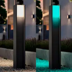 Philips Hue Turaco -pylväsvalaisin 8.1W 1000-20000K 1100LM anthracite säädettävä lämpimästä viileään - 4