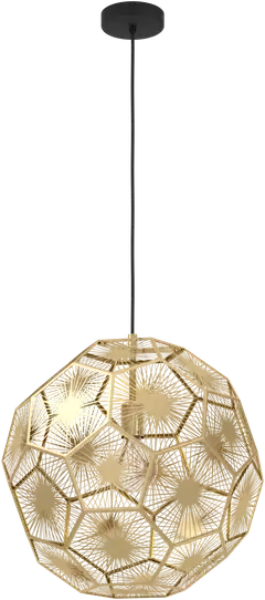 EGLO riippuvalaisin Skoura E27 musta/messinki - 1