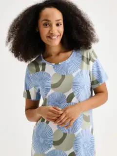 Nanso naisten lyhyt yöpaita Hedda - SININEN - 2