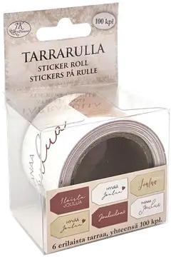 J.K. Primeco tarrarulla Pakettikortit joulu 100kpl - 1