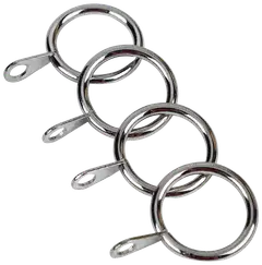 Ihanin verhorenkaat Cafe kromi 19/26mm 10kpl/pss - 2