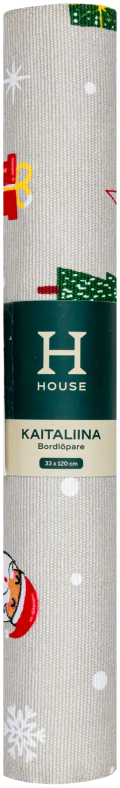 House kaitaliina X-mas story 33x120 cm harmaa - 3