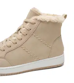 Attitude naisten varsitennarit Bailey mid - Beige - 4