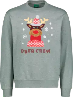 Approved by Santa miesten joulucollege Deer Crew - Grey - 1