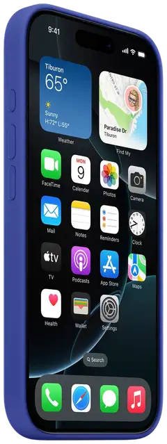 Apple iPhone 16 Pro silikoni suojakuori  - Ultramarine - 2