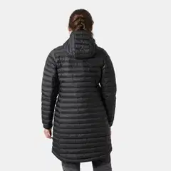 Helly Hansen naisten pitkä kevytvanutakki Sirdal Long Hooded Insulator 63503 - Black - 4
