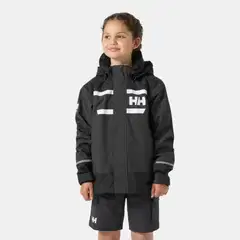 Helly Hansen nuorten kuoritakki JR Salt Port 2.0  41694 - ebony - 3
