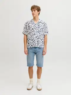 JJ REBEL miesten farkkushortsit Jrebmason - Blue denim - 3