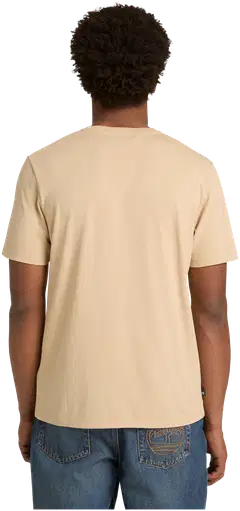 Timberland miesten t-paita Wordmark Logo - Safari - 2