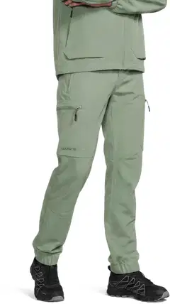 Luode12 miesten retkeilyhousut loose-fit 204L112668 - oil green - 1