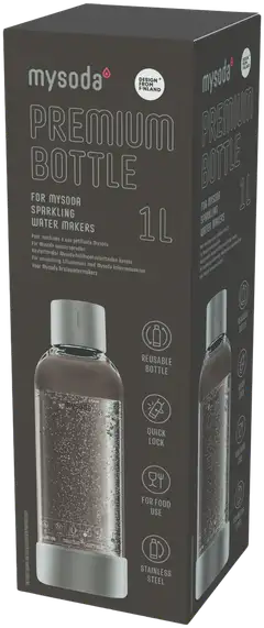 Mysoda Premium Silver 1.0L juomapullo - 2