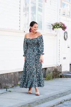 AmandaB naisten pitkä mekko Serenity - SININEN - 2