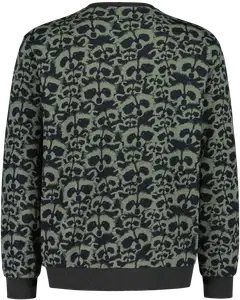 Finlayson miesten collegepusero Pesue allover - Black - 2