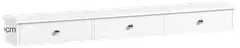 SoBuy seinähylly valkoinen FRG43-L-W - 2
