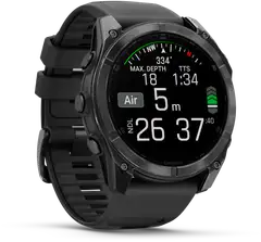 Garmin urheilukello Fenix 8 AMOLED 51 mm tummanharmaa/musta - 6