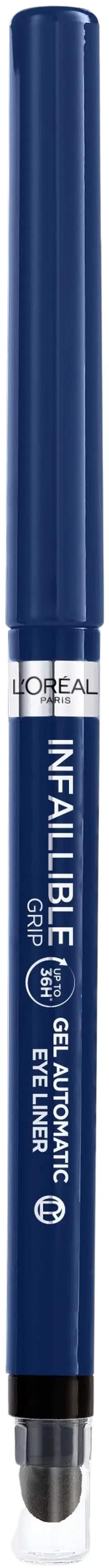 L'Oréal Paris Infaillible Grip 36H Gel Automatic Eyeliner 07 Turquoise Faux Fur silmänrajausväri 0,3 g - Blue Jersey - 1