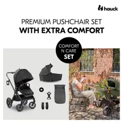 Hauck yhdistelmävaunut Comfort N Care Set 0-25 kg musta - 18
