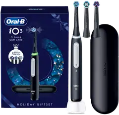 Oral-B sähköhammasharja iO3 musta lahjapakkaus +1 vaihtoharja - 1