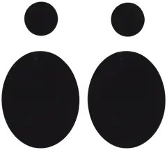 FabPatch vaatelaastari Merino black 4 kpl, hankaamalla kiinnittyvä tekstiilipaikka - 2