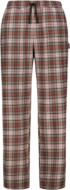 Reino&Aino naisten flanellipyjamahousut Aino - Brown check - 1