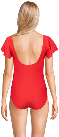 Actuelle naisten uimapuku hihoilla 215A012611 - RED - 3