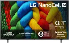 LG 75" 4K NanoCell Smart LED TV 75NANO80A6B - 1