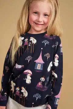 Martinex Muumi lasten paita Tulvia 592689 - tummansininen - 3