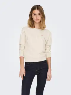 JDY naisten collegepusero Jdyparis - Tapioca - 7