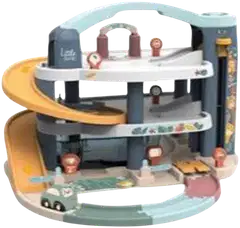 Little Smoby Iso autotalli, kolmikerroksinen autohalli pienten autoleikkeihin - 2