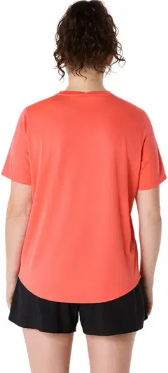 Asics naisten lyhythihainen juoksupaita Core 2012D170 - SUN CORAL - 2
