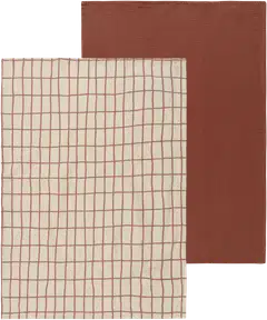 House keittiöpyyhkeet Elonkorjuu 50 x 70 cm ruskea 2 kpl PatternLab - 1