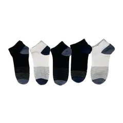 House miesten sneakersukat FS2025 5-pack - Black/white/stripe - 7