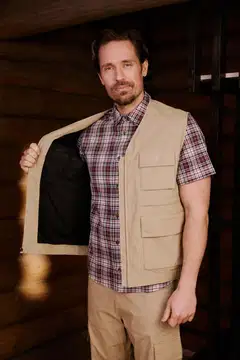 Reino&Aino miesten kalastajaliivi Reino - SAND - 5