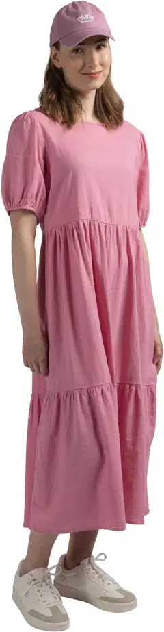 London Fog naisten pellavasekoitemekko 218L261703 - Cashmere rose - 10